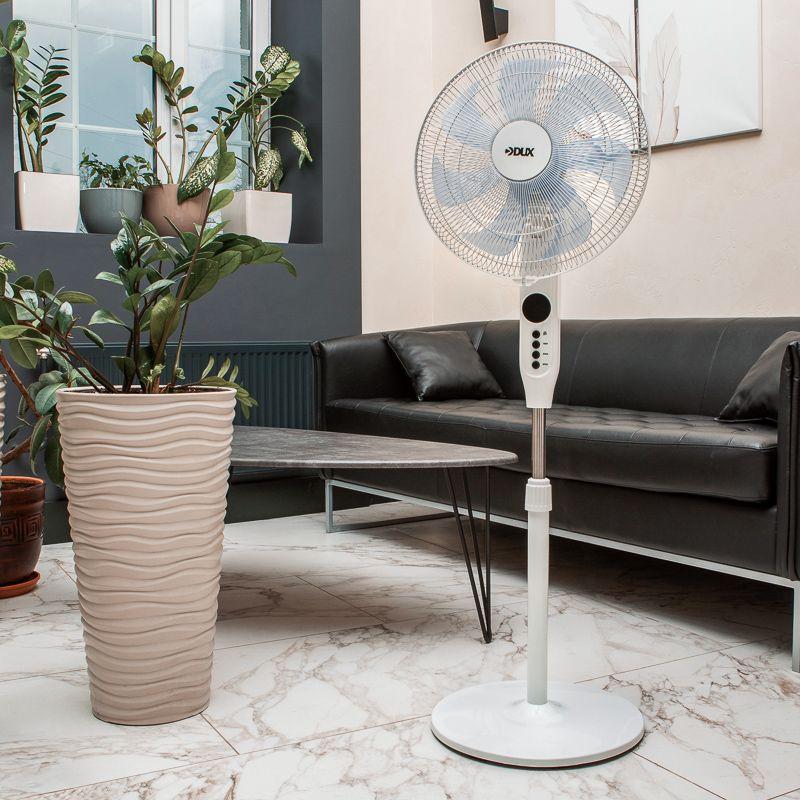  Вентилятор напольный 50Вт 7 лопастей д/у управление бел. DUX 60-0221 фото в каталоге от BTSprom.by