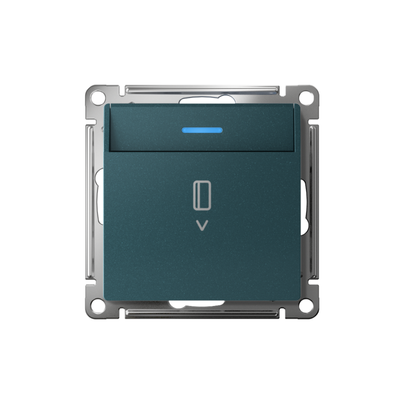 выключатель карточный atlasdesign 10а с подсветкой без задержки отключения механизм изумруд se atn000814 от BTSprom.by