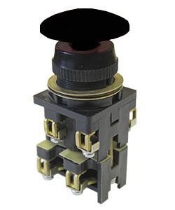 выключатель кнопочный вк30-10-21130-54 у2 2но+1нз гриб без фиксации 10а ip54 660в черн. электротехник et506134 от BTSprom.by