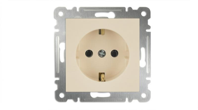 розетка 1-м сп karea 16а ip20 с заземл. механизм крем. makel 57010028 от BTSprom.by