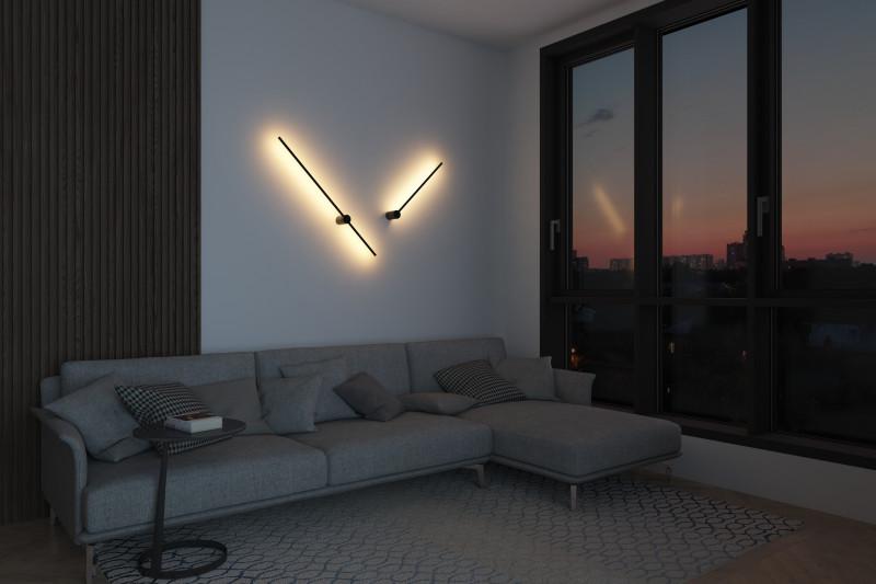  Бра 7Вт 3000К IP20 800мм алюм. черн. DENKIRS 679472 фото в каталоге от BTSprom.by