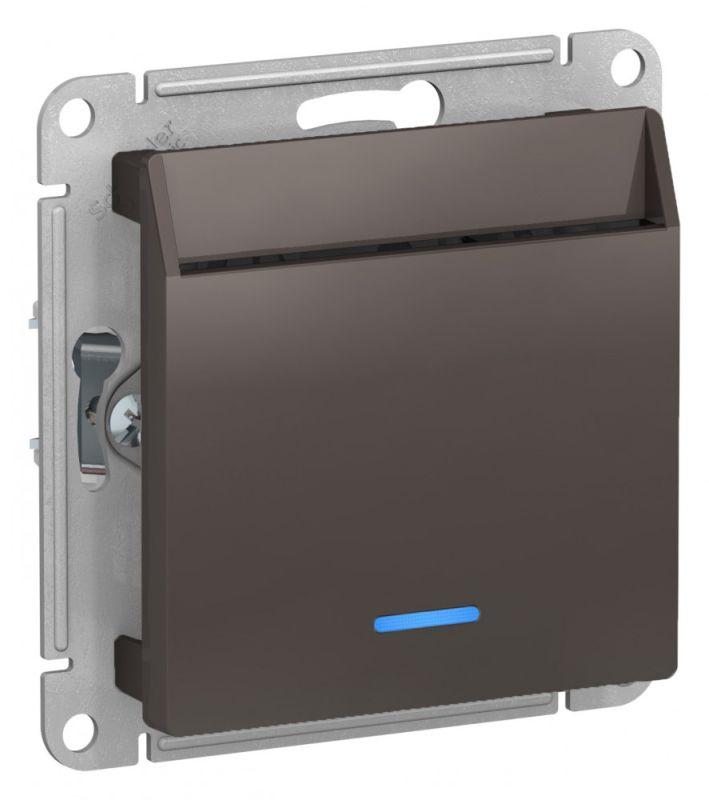  Выключатель карточный СП AtlasDesign 10А IP20 без задержки времени механизм мокко SE ATN000667 фото в каталоге от BTSprom.by