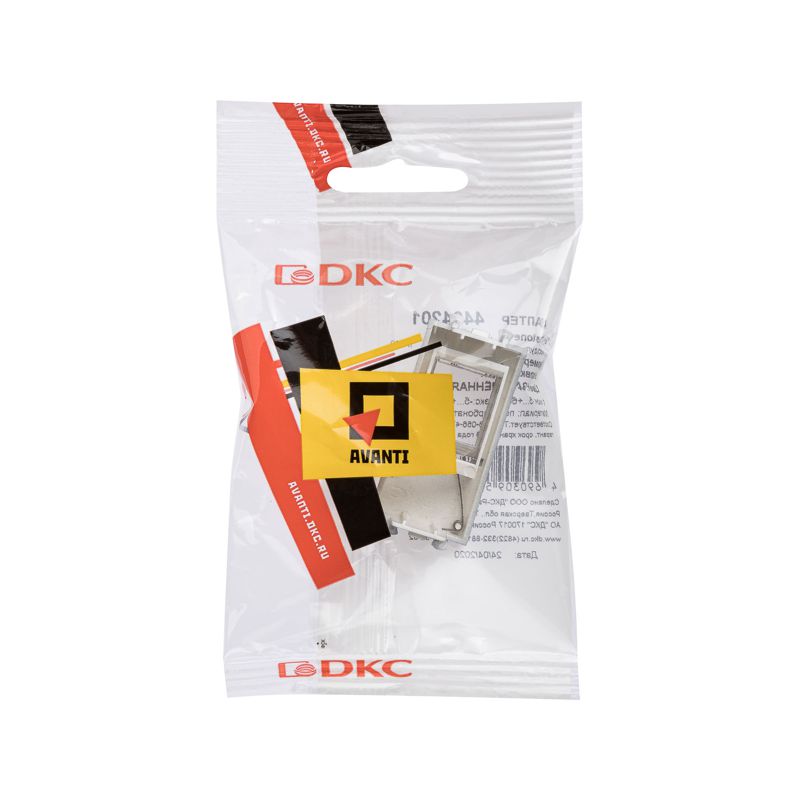  Адаптер для Keystone 1мод. Avanti "Закаленная сталь" DKC 4404201 фото в каталоге от BTSprom.by