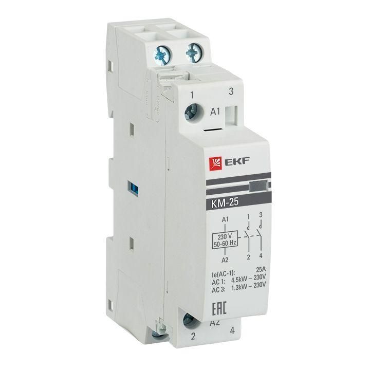 контактор модульный км 25а 2nо (1 мод.) ekf km-1-25-20 от BTSprom.by