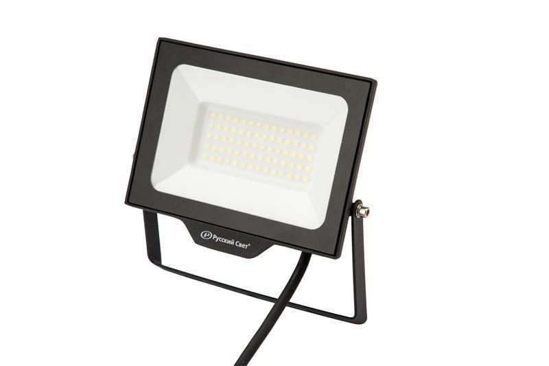 прожектор светодиодный сдо fl 10 c 50w vw 865 bk cl 192х148х28мм 50вт 6500к ip65 уличный черн. русский свет 15081023055 от BTSprom.by