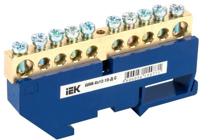 шина нулевая на din-изол. шни-8х12-10-д-с iek ynn10-812-10d-k07 от BTSprom.by