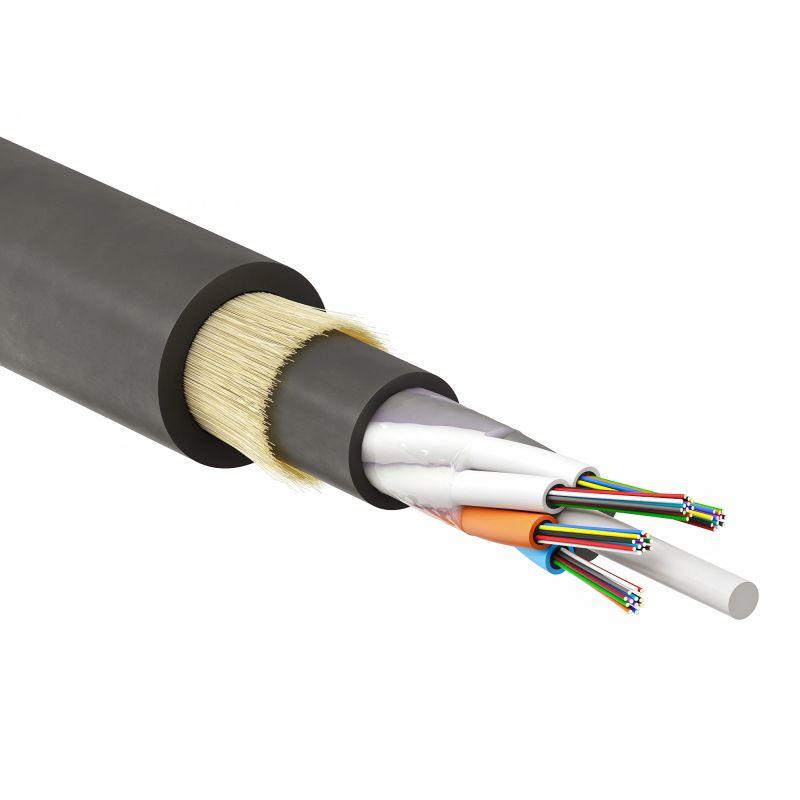 кабель волоконно-оптический модульный с защитой стекловолоконными нитями для прокладки в канализаци нг(а)-hf 24 ов категорияom2 (g.651.1) диэлектрический 27кн dkc rngymt2c2401 от BTSprom.by