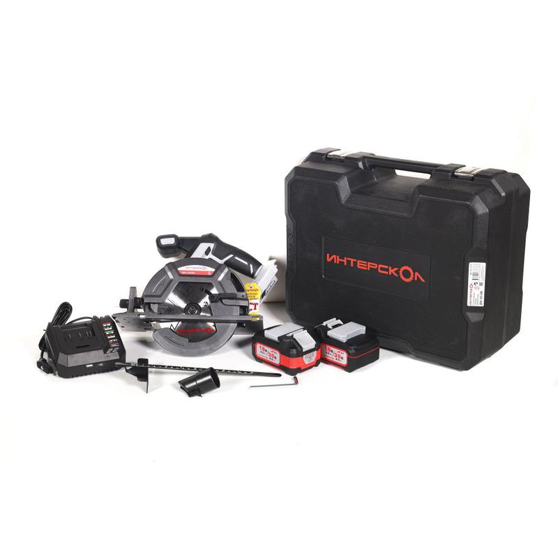  Пила дисковая аккумулятор. бесщеточн. ДПА-165/36В Li-ion АПИ (кейс 2 аккум. 2.0А.ч ЗУ) ИНТЕРСКОЛ 817.2.2.70 фото в каталоге от BTSprom.by