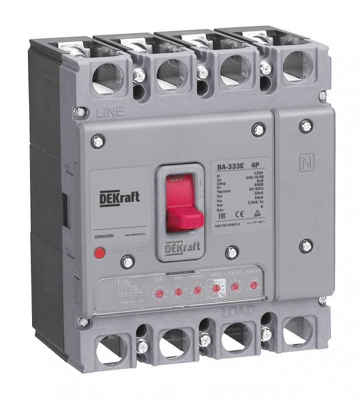 выключатель автоматический 4п 32а 50ка ва-333e электрон. расцеп. dekraft 22494dek от BTSprom.by