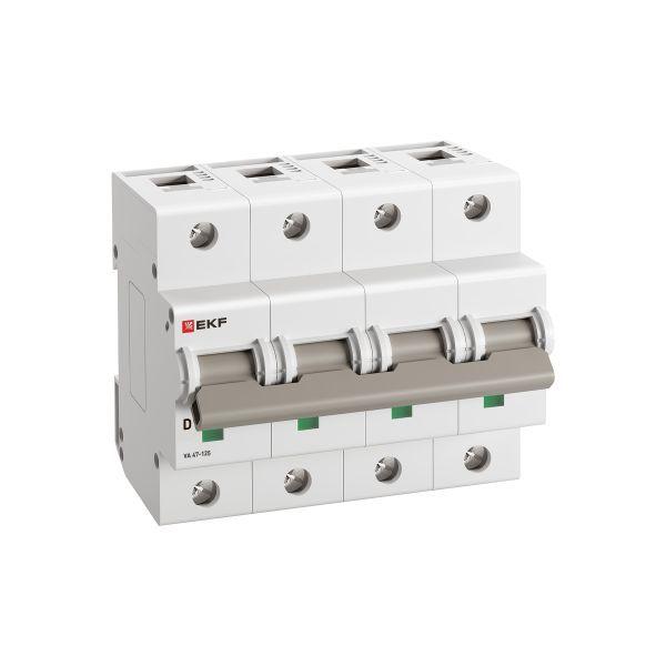 выключатель автоматический 4п d 10а 15ка ва 47-125 proxima ekf mcb47125-4-10d от BTSprom.by