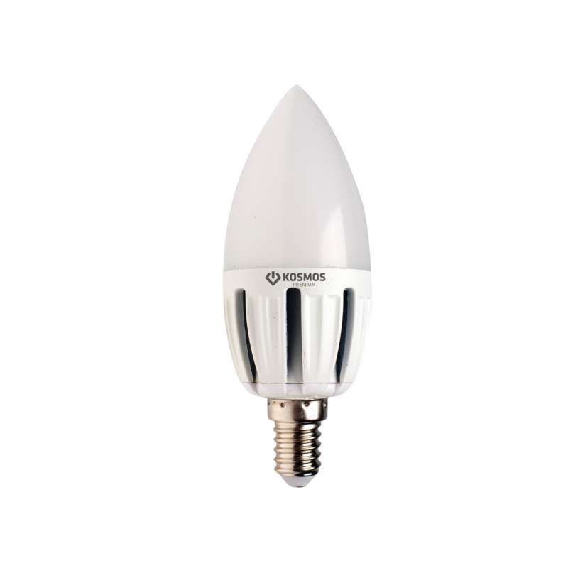 лампа светодиодная kosmos premium 5вт свеча 3000к e27 230в космос kled5wcn230ve2727 от BTSprom.by