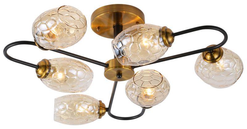 люстра moonless 3126-306 6хe14 40вт модерн rivoli б0054856 от BTSprom.by