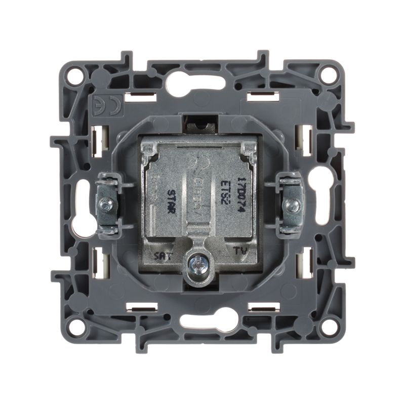  Розетка телевизионная TV/SAT СП Etika двухкабельная механизм сл. кость IEK 672357 фото в каталоге от BTSprom.by