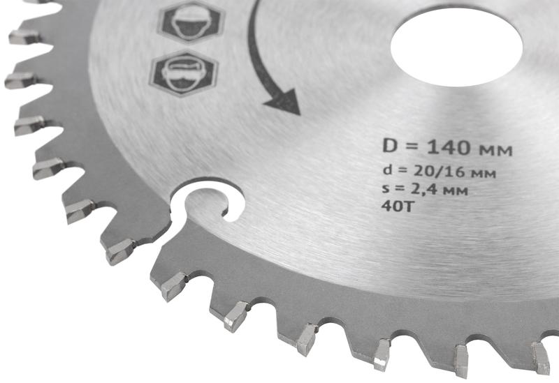  Диск пильный для циркулярных пил по ламинату 140х20/16х40T FIT 37765 фото в каталоге от BTSprom.by