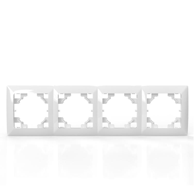  Рамка 4-м AVA бел. TOKOV LIGHT TKL-AV-RM4-C01 фото в каталоге от BTSprom.by