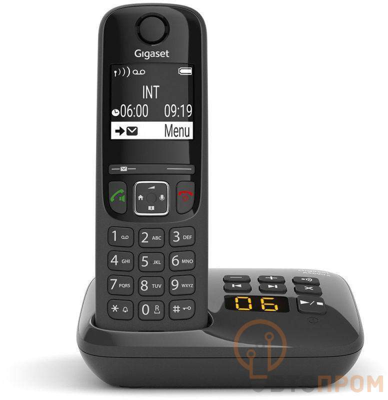 Радиотелефон Dect AS690A RUS автооветчик АОН S30852-H2836-S301 черн. GIGASET 1427780 фото в каталоге от BTSprom.by  Радиотелефон Dect AS690A RUS автооветчик АОН S30852-H2836-S301 черн. GIGASET 1427780 фото в каталоге от BTSprom.by