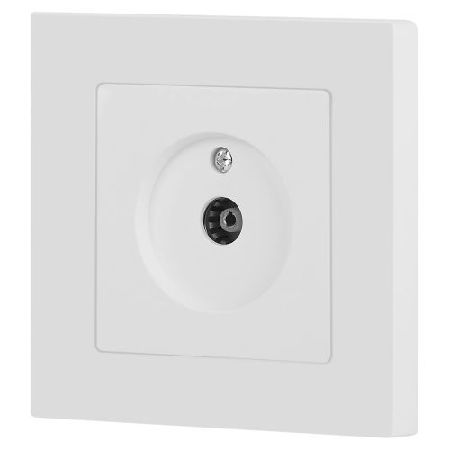  Розетка телевизионная одиночная TV СП Accent 6-301-01М IP20 бел. матов. Intro Б0063603 фото в каталоге от BTSprom.by