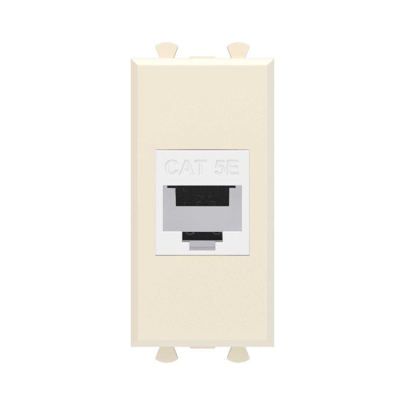 розетка компьютерная 1мод. avanti "ванильная дымка" rj45 кат.5e без шторок модульная механизм dkc 4405661 от BTSprom.by