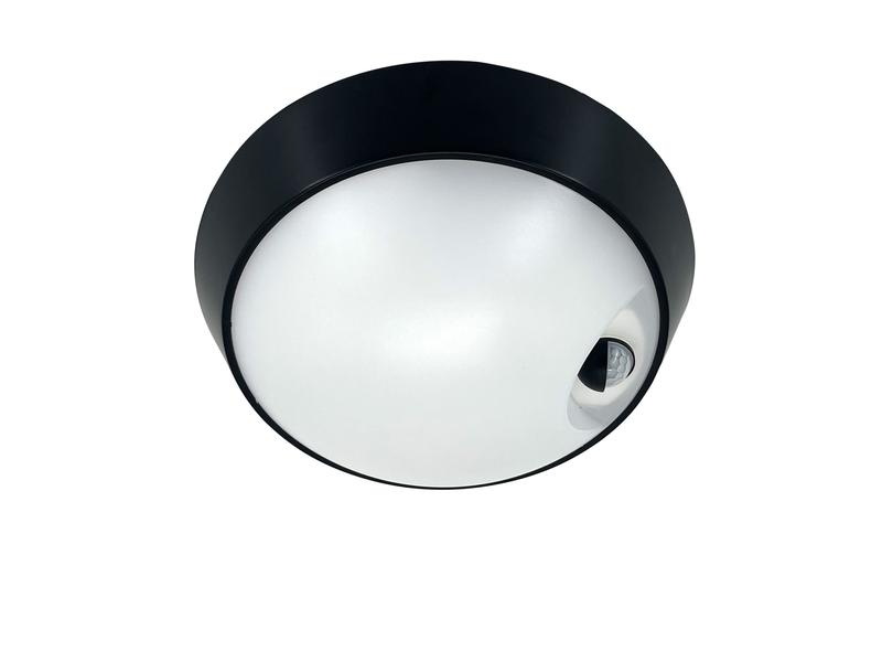 светильник светодиодный wp 15 c 18w op 840 d220 bk mdm 220х80мм 18вт 4000к ip65 жкх круглый пылевлагозащ. с датчиком движения черн. русский свет 15071524506 от BTSprom.by