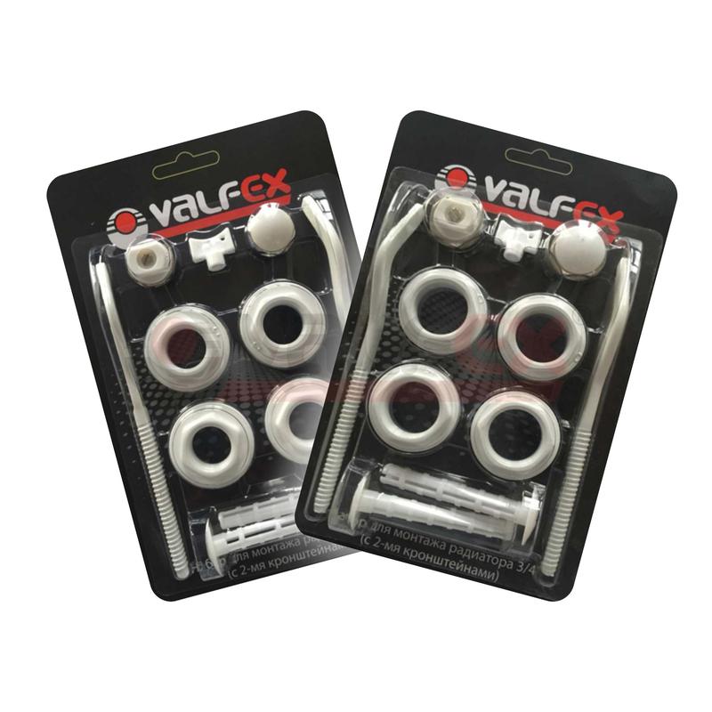 комплект для монтажа радиаторов с двумя кронштейнами 3/4дюйм valfex ad-1002 3/4 от BTSprom.by