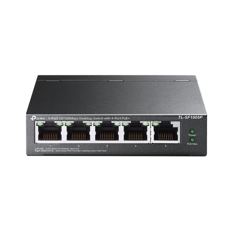 коммутатор tl-sf1005p 5-портовый 10/100мбит/с настол. с 4 портами poe+ tp-link 1487867 от BTSprom.by