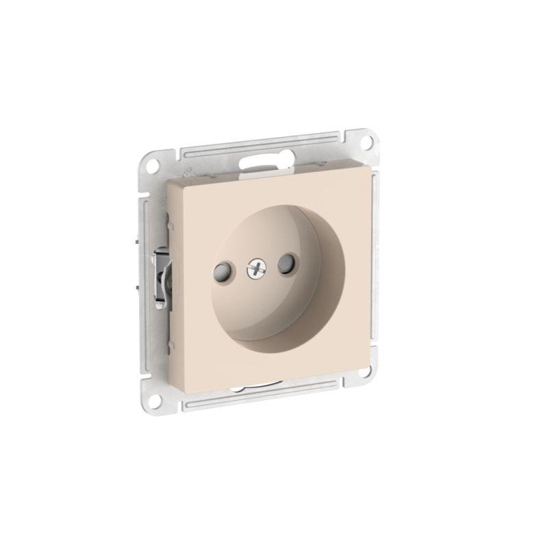 розетка atlasdesign 16а без заземл. защ. шторки быстрозажим. клем. механизм беж. se atn000249s от BTSprom.by