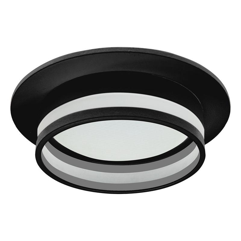 светильник потолочный встраиваемый 15вт 230в gx53 черн. круг без лампы dl502 luna feron 51090 от BTSprom.by