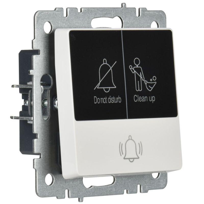  Кнопка звонка BRITE 10А ВС10-1-9-БрБ для отелей с индик. механизм бел. IEK BR-V14-2-10-K01 фото в каталоге от BTSprom.by