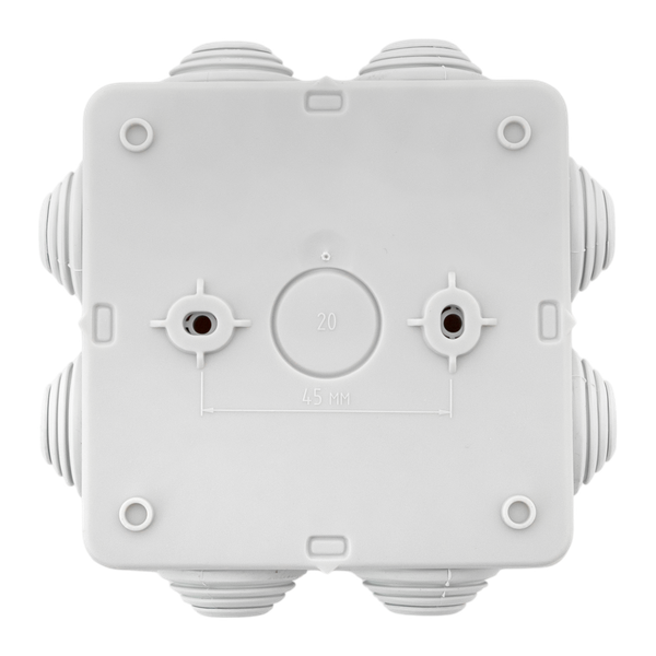  Коробка уравнивания потенциалов КУП-030-031 85х85х40 IP55 с крышкой наружн. для прямого монтажа 8 мембр. вводов сер. EKF plc-kmr-030-031-g фото в каталоге от BTSprom.by