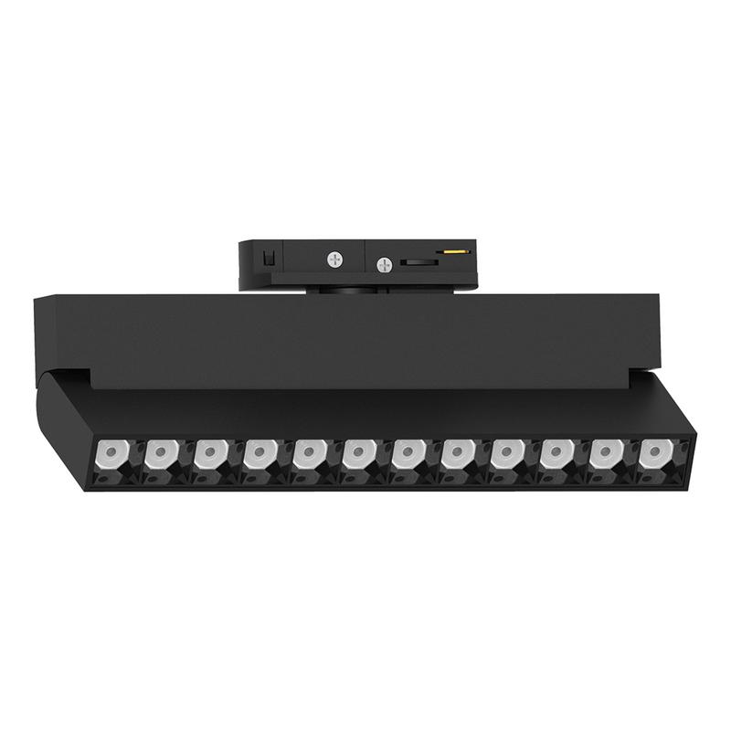 светильник светодиодный трековый на шинопровод 12вт 1080лм 4000к 30град. черн. al139 lensfold feron 51716 от BTSprom.by