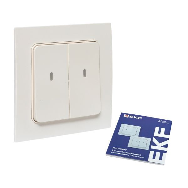  Выключатель 2-кл. Стокгольм Умный бел. Zigbee Сonnect EKF RCV-ST2-WD-ZB фото в каталоге от BTSprom.by