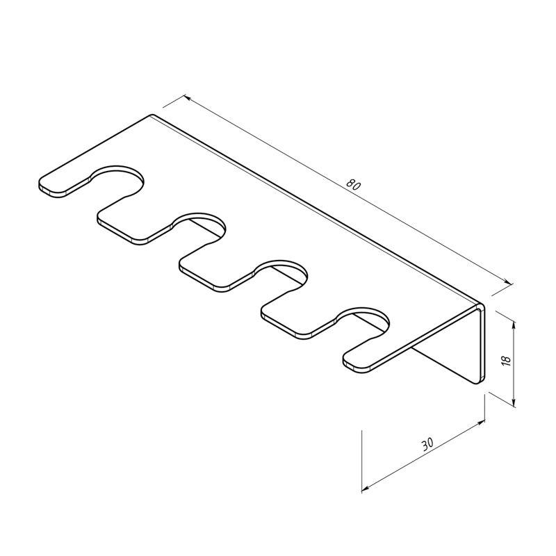  Держатель для хранения зубных щеток и насадок монтаж без сверления бел. Rexant 38-0696 фото в каталоге от BTSprom.by