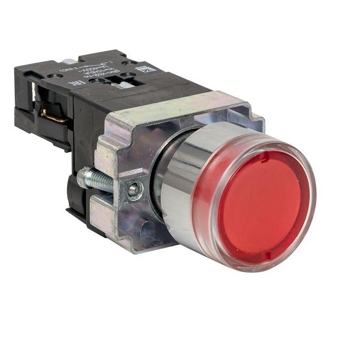 кнопка ba42 с подсветкой 230в красн. nc proxima ekf xb2-bw42-230 от BTSprom.by