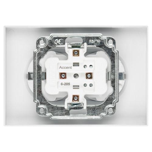  Розетка 2-м СП Accent 6-205-01 16А IP20 250В 2P+E Schuko AL/CU бел. Intro Б0063485 фото в каталоге от BTSprom.by