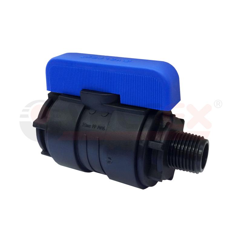 кран шаровой компрессионный нр/вн резьба разборный 3/4дюйм-1/2дюйм ду20 (35/7) valfex 1210020034012 от BTSprom.by