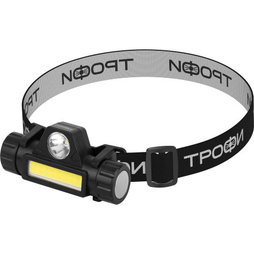 фонарь светодиодный налобный ga-101 аккумуляторный 3вт cob+3вт led 2 режима магнит трофи б0069568 от BTSprom.by