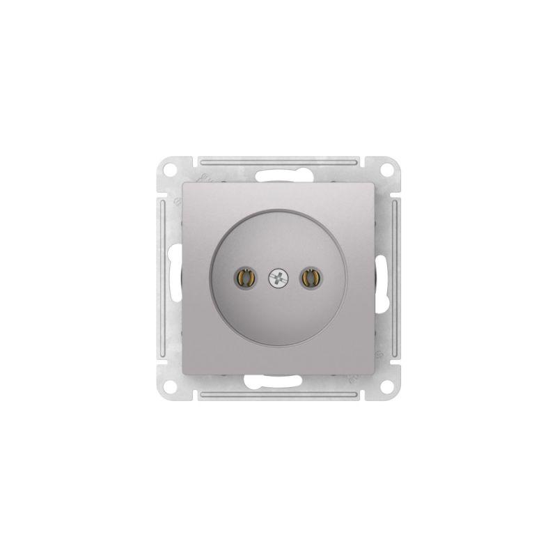  Розетка AtlasDesign 16А без заземл. без шторок быстрозажим. клем. механизм алюм. SE ATN000341S фото в каталоге от BTSprom.by