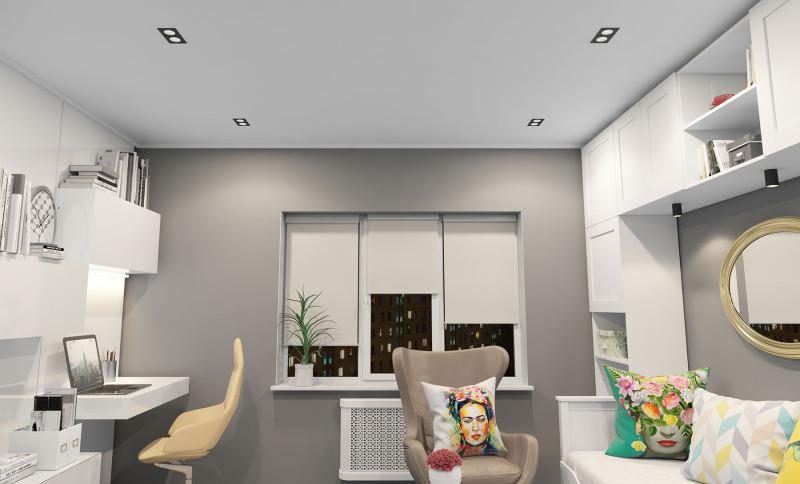  Светильник 10Вт GU5.3 IP20 LED встраив. пластик черн./бел. DENKIRS 654411 фото в каталоге от BTSprom.by