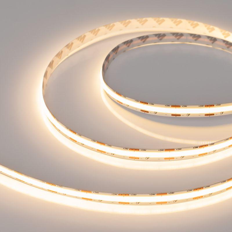 лента светодиодная cob-x560-10mm 24v warm 2700к 9.6вт/м ip20 (уп.10м) arlight 049061 от BTSprom.by