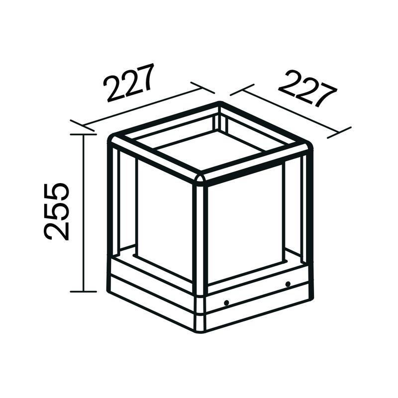  Светильник Trim 1х15Вт E27 IP65 ландшафтный Maytoni O455FL-01GF фото в каталоге от BTSprom.by