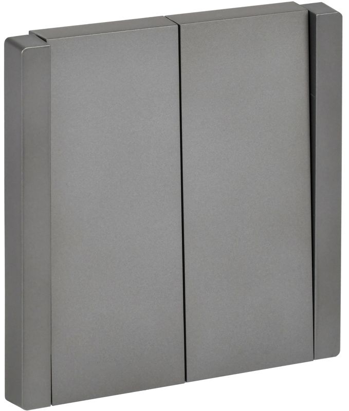 выключатель 2-кл. сп forte&piano 10а fp505 сталь iek fp-v20-0-10-1-k46 от BTSprom.by