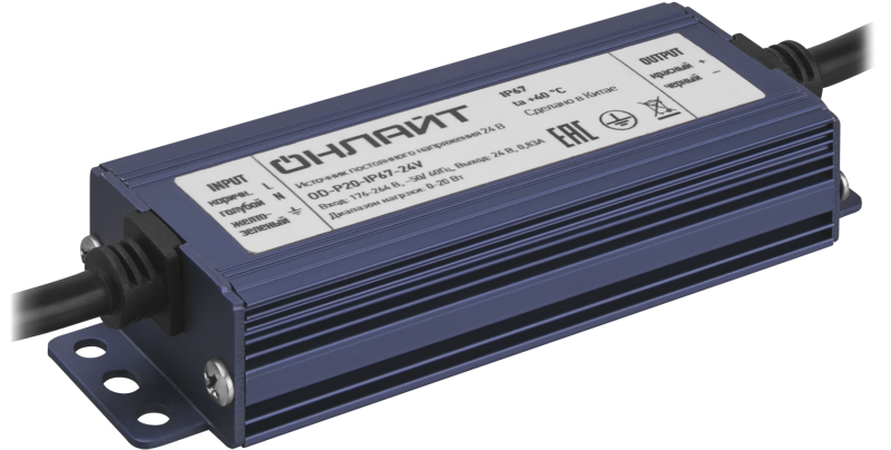 драйвер для светодиодной ленты 90 647 od-p20-ip67-24v онлайт 90647 от BTSprom.by