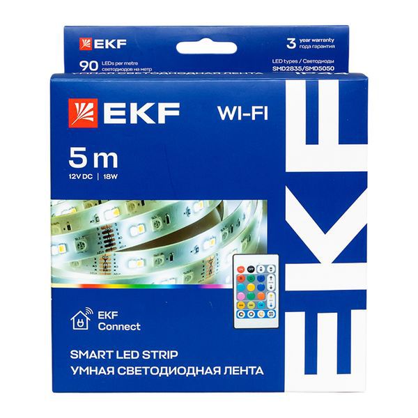  Лента светодиодная умная Connect RGBW (уп.5м) EKF slswf-5-rgbw фото в каталоге от BTSprom.by