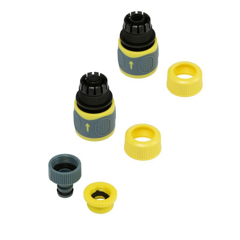  Набор для чистки поверхностей Профи (щетка; распылитель; коннекторы на шланг 1/2дюйм и 3/4дюйм; адаптер на кран) ЧЕТЫРЕ СЕЗОНА 62-0320-F фото в каталоге от BTSprom.by