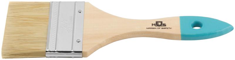  Кисть флейцевая натур. светлая щетина деревянная ручка 2.5дюйм (63мм) MOS 00706М фото в каталоге от BTSprom.by