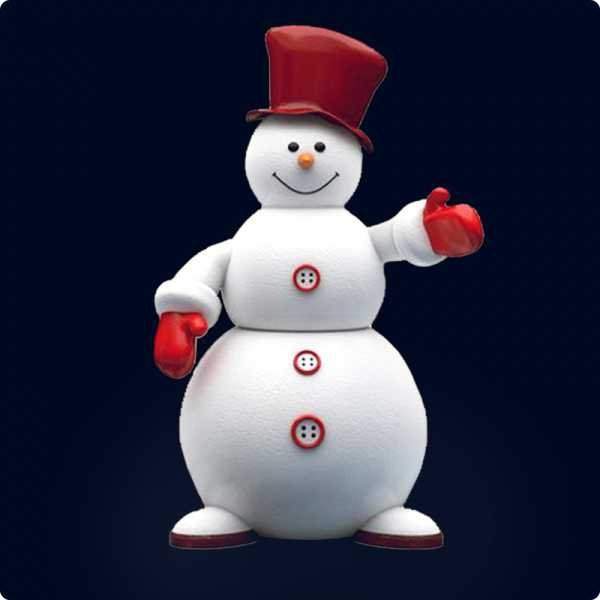 декоративная объемная фигура снеговик-1 200 см (цвет на выбор) от BTSprom.by