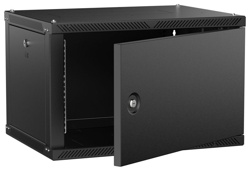 шкаф linea w 2.0 6u 600х450мм дверь метал. черн. itk lwr5-06u64-mf-2 от BTSprom.by