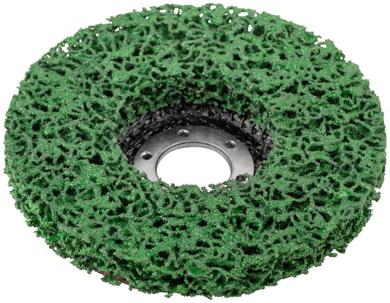  Диск зачистной полимерный посадочный диаметр 22.2мм 115мм зел. FIT 39610 фото в каталоге от BTSprom.by