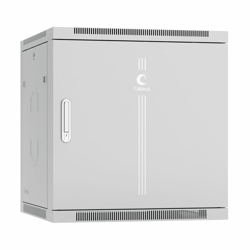 шкаф телекоммуникационный настенный sh-05f-12u60/45m-r 19дюйм 12u 600x450x635мм разобран. дверь метал. сер. (ral 7035) cabeus 10763c от BTSprom.by