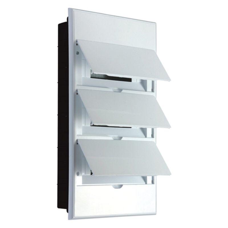 бокс пластиковый щрв-п-36 ip41 бел. дверь бел. kranz kr-11-0237 от BTSprom.by